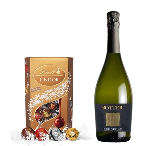 Botter Prosecco 75cl With Lindt Lindor Assorted Truffles 200g